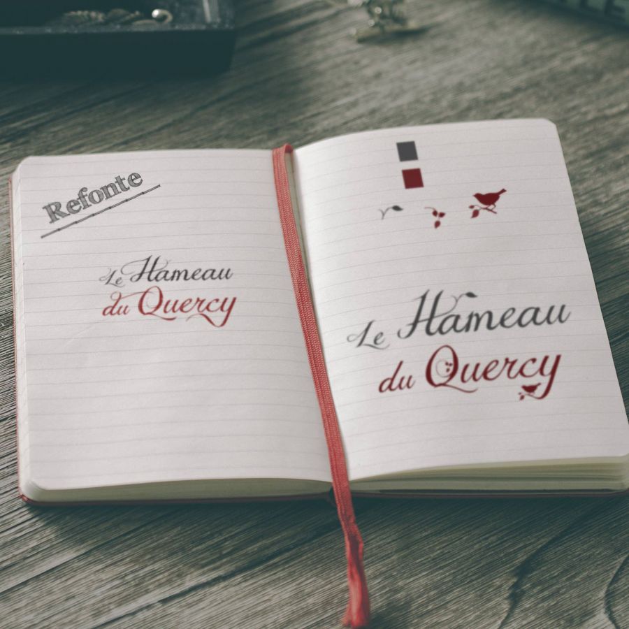refonte de logo Atelier Matière pour le Hameau du Quercy